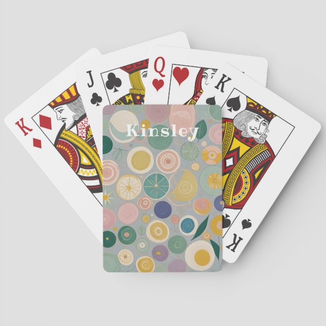 Kaleidoskop-Traum Personalisiert Spielkarten (Rückseite)