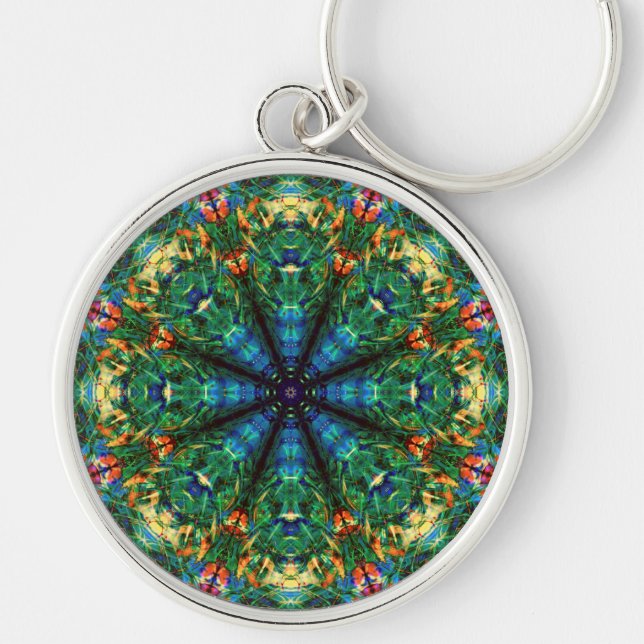 Kaleidoskop von Farben Schlüsselanhänger (Vorne)
