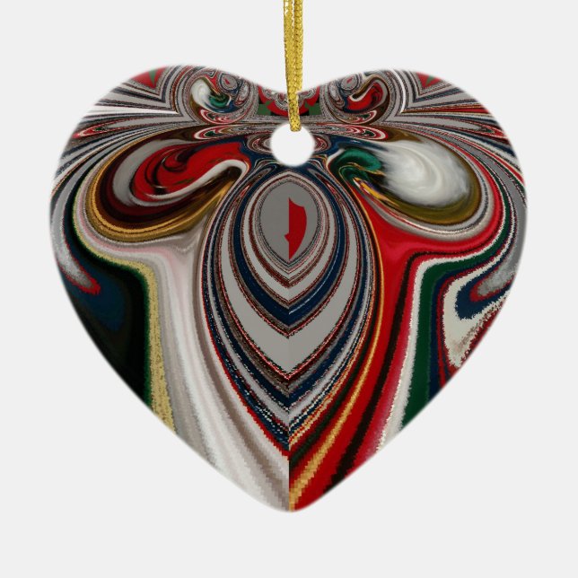 Kaleidoskop Weihnachten: Festliches Zuhause-Décor- Keramik Ornament (Vorne)