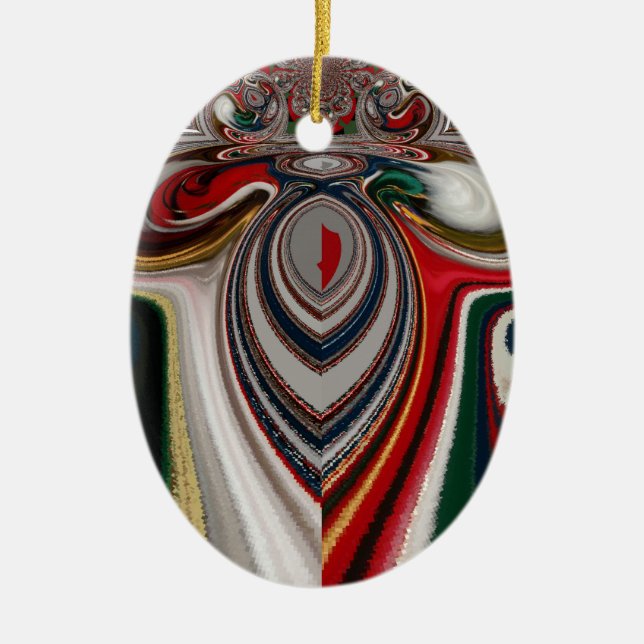 Kaleidoskop Weihnachten: Festliches Zuhause-Décor- Keramikornament (Vorne)