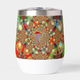 "Kaleidoskop-Wut" (11oz.) Stiel-los-Tumbler