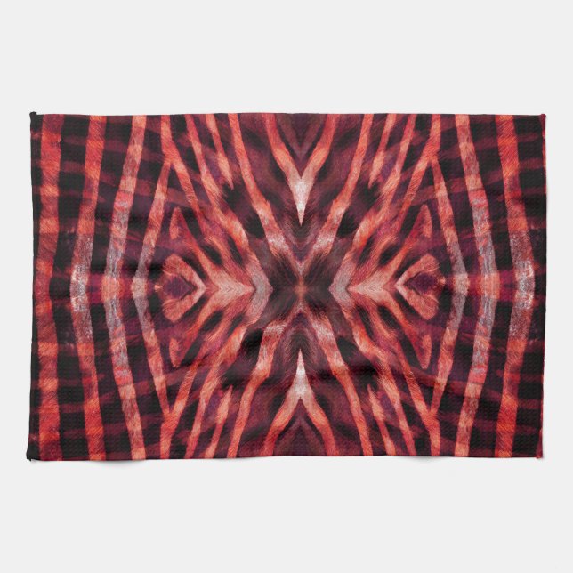 Kaleidoskop Zebra Skin Pattern Handtuch (Horizontal)