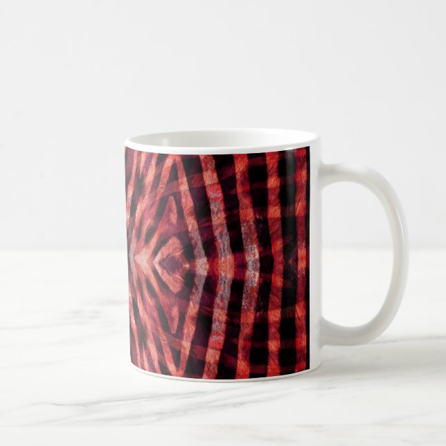 Kaleidoskop Zebra Skin Pattern Kaffeetasse (Rechts)