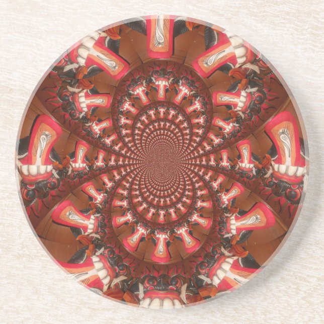 Kaleidoskop Zungenkunst Print/Graphic Getränkeuntersetzer (Vorne)