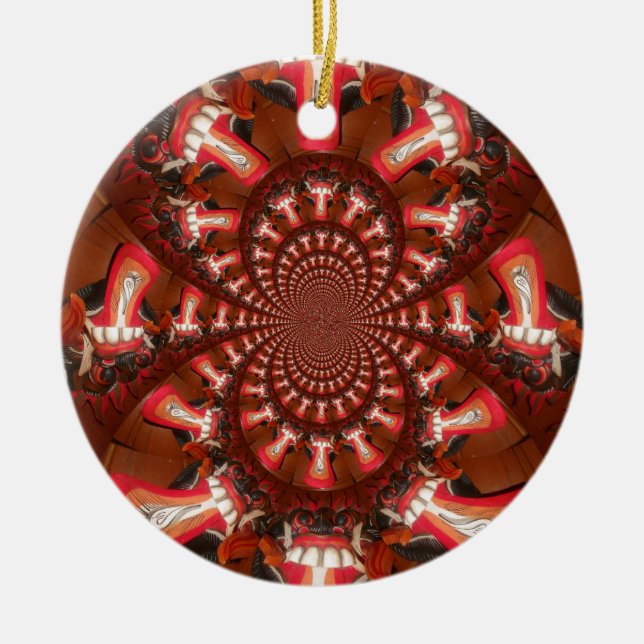 Kaleidoskop Zungenkunst Print/Graphic Keramik Ornament (Vorne)