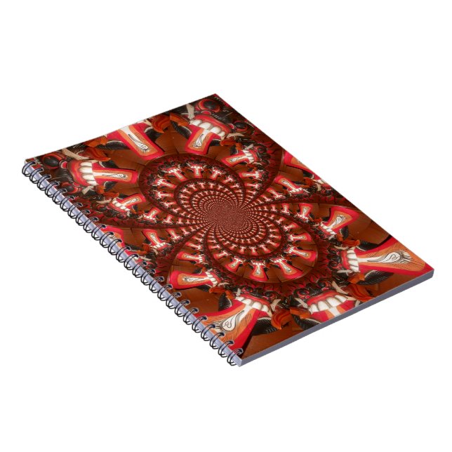 Kaleidoskop Zungenkunst Print/Graphic Notizblock (Rechte Seite)