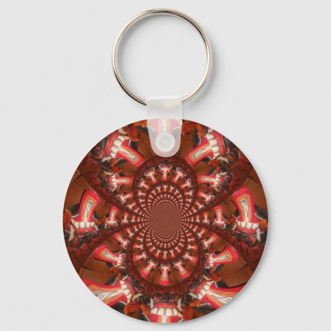 Kaleidoskop Zungenkunst Print/Graphic Schlüsselanhänger (Vorderseite)