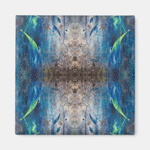 Kaleidoskopisch abstrakt bunt bohemien mandala magnet
