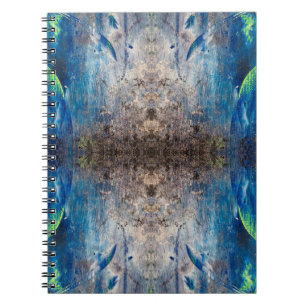 Kaleidoskopisch abstrakt bunt bohemien mandala notizblock