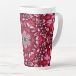 Kaleidoskopische Crimson Dahlia Milchtasse