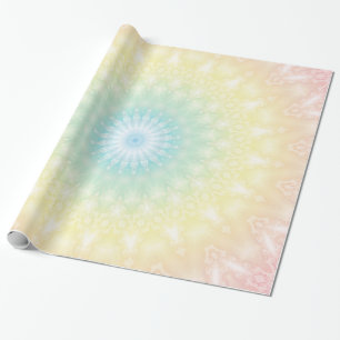 Kaleidoskopische Sommerkreismosaik-Druck pastellfa Geschenkpapier