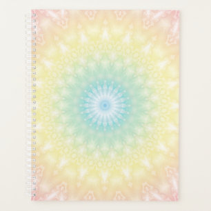 Kaleidoskopische Sommerkreismosaik-Druck pastellfa Planer