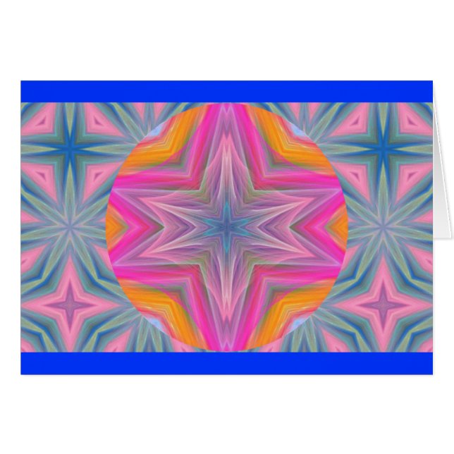 Kaleidoskopischer Pastell Design.1 (Vorderseite (Horizontal))