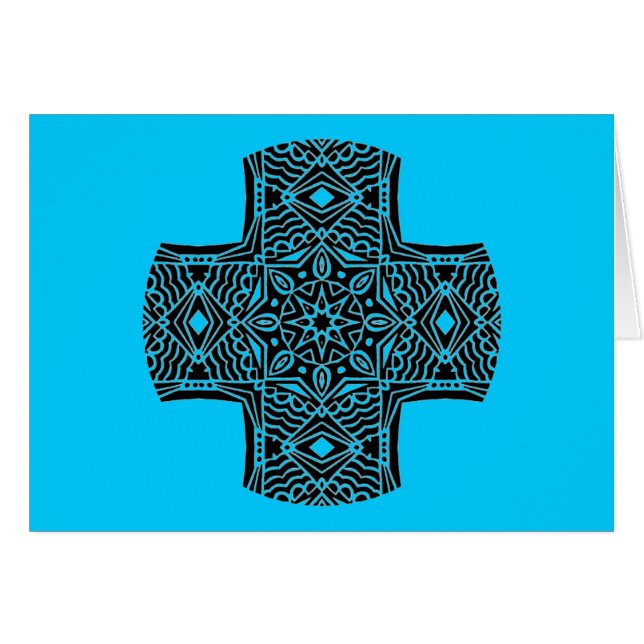Kaleidoskopischer Quergruß 1 (Vorderseite (Horizontal))