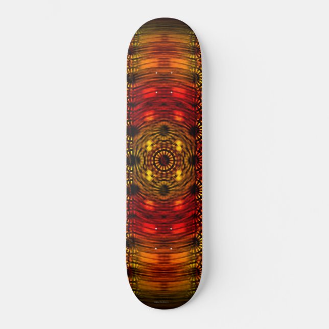 Kaleidoskopischer Rave Skateboard (Vorderseite)