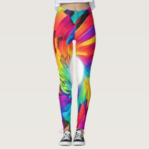 Kaleidoskopischer Vortex: Eine farbenfrohe Reise Leggings