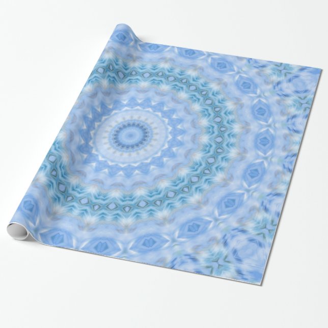 Kaleidoskopisches Sommerkreismosaik-Druck Geschenkpapier (Ungerollt)