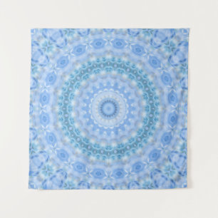 Kaleidoskopisches Sommerkreismosaik-Druck Wandteppich