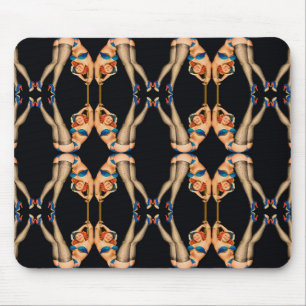 Kaleidoskopsymmetrie-Muster Mädchen Mousepad