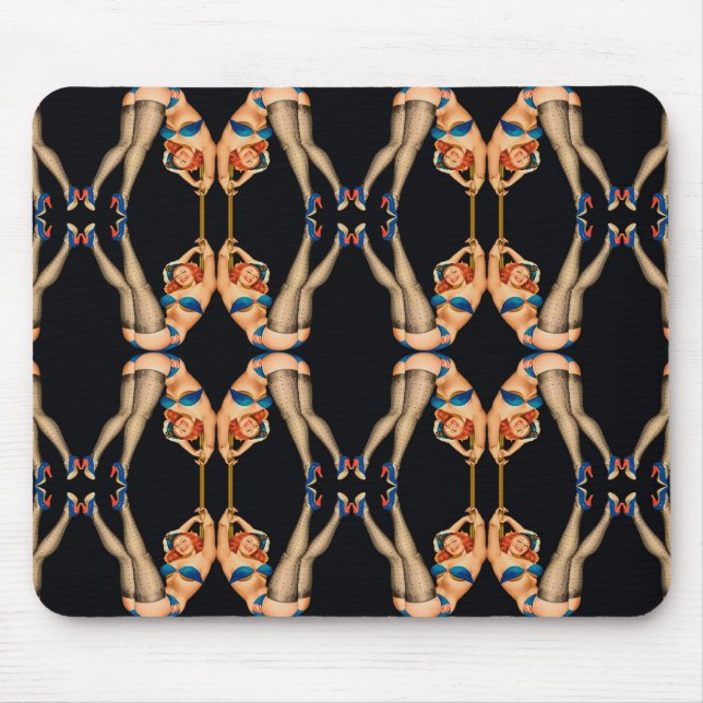 Kaleidoskopsymmetrie-Muster Mädchen Mousepad (Vorne)