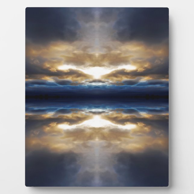 Kaleidoskopwolken bei Sonnenuntergang Fotoplatte (Vorderseite)
