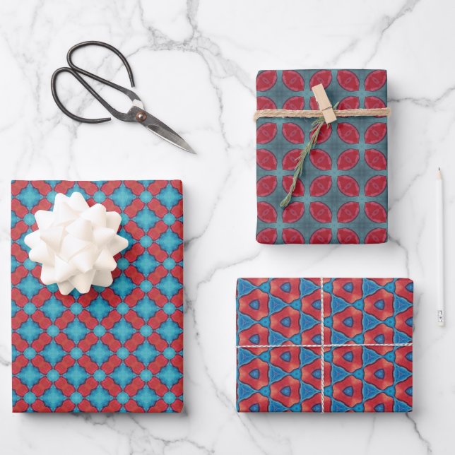KaleidoTräume Ein bezaubernder Farbschlauch Set 10 Geschenkpapier Set (Vorderseite)