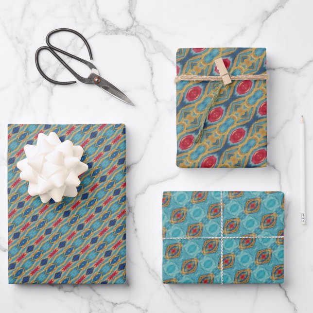 KaleidoTräume Ein bezaubernder Farbschlauch Set 14 Geschenkpapier Set (Vorderseite)