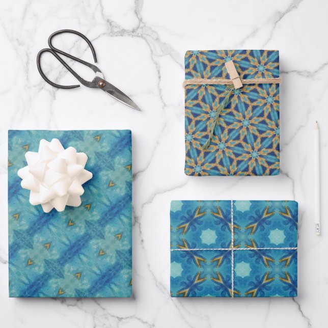 KaleidoTräume Ein bezaubernder Farbschlauch Set 17 Geschenkpapier Set (Vorderseite)
