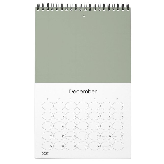 Kalender (Dez 2027)