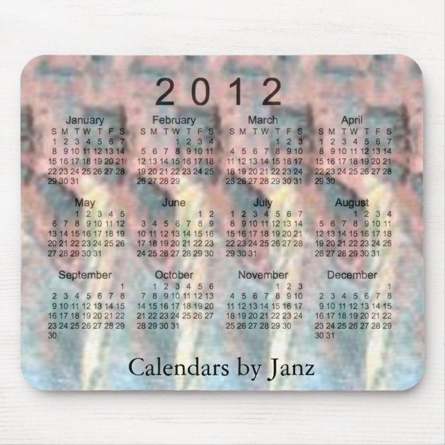 Kalender 2012 3D Mousepad (Vorne)