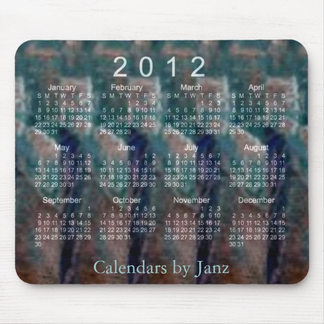 Kalender 2012 3D Mousepad (Vorne)