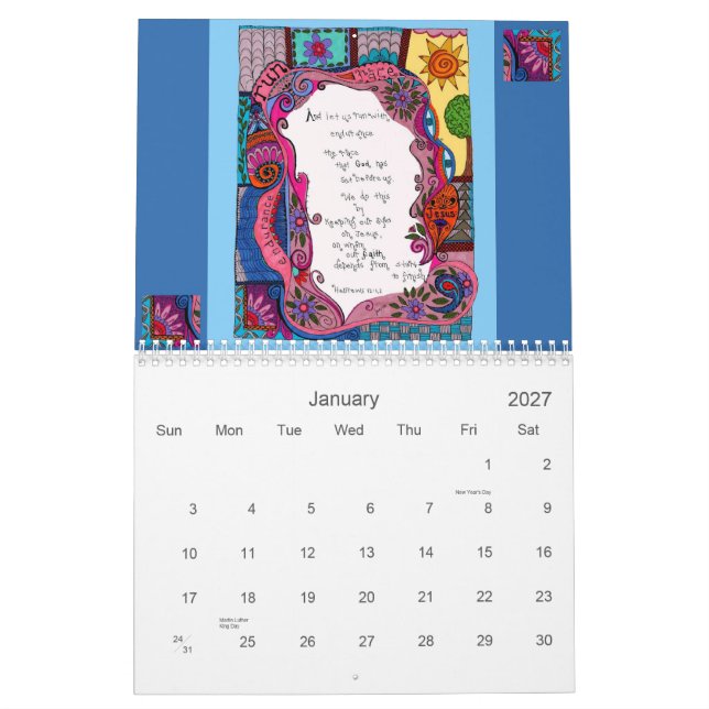 Kalender 2012 christlich (Jan 2027)