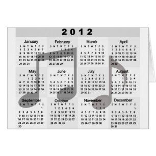 Kalender 2012 mit Druck der musikalischen