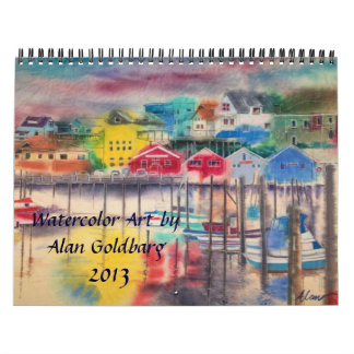 KALENDER 2013 - AQUARELL-KUNST VON ALAN GOLDBARG