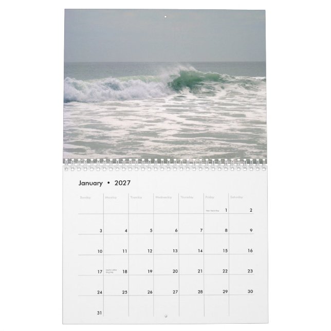 Kalender 2013 durch das Meer (Jan 2027)