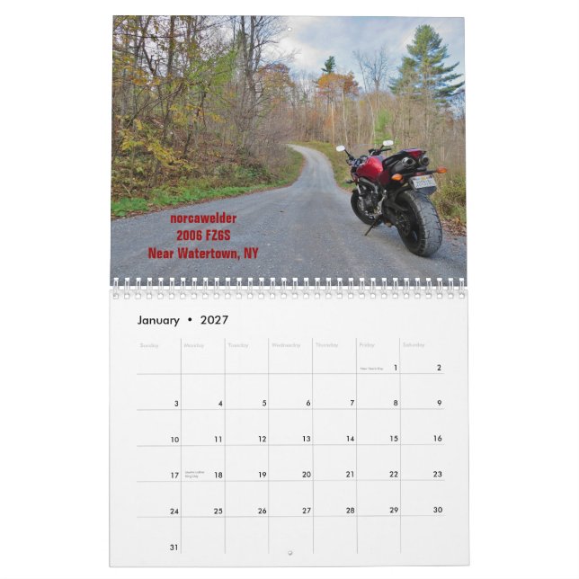 Kalender 2015 FZ6 (Jan 2027)