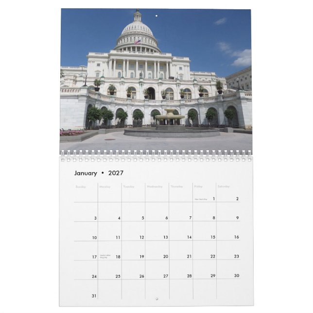 Kalender 2015 mit Ferien - Weltstädte (Jan 2027)