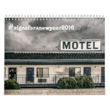 Kalender 2016 der Vintage Zeichen-Erstausgabe