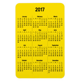 Kalender 2017 Anpassbare Schwarz Groß Magnet