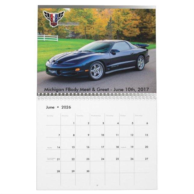 Kalender 2017 Michigans FBody (Jun 2026)