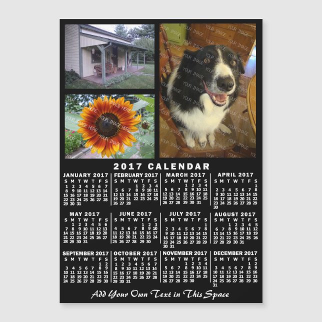 Kalender 2017 (Siehe Beschreibung der neuen Versio Magnetkarte (Vorderseite)