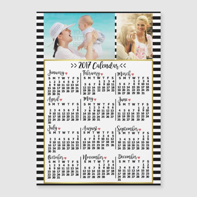 Kalender 2017 (Siehe Beschreibung der neuen Versio Magnetkarte (Vorderseite)