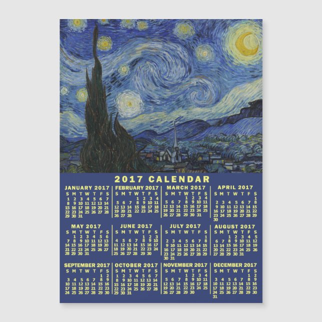 Kalender 2017 (Siehe Beschreibung der neuen Versio Magnetkarte (Vorderseite)
