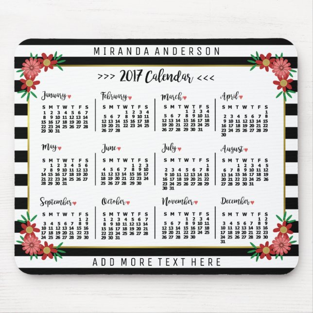 Kalender 2017 (Siehe Beschreibung der neuen Versio Mousepad (Vorne)