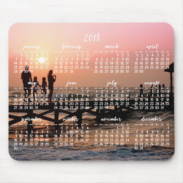 Kalender 2018 Foto der Maus-Pad-Familie Mousepad (Vorne)