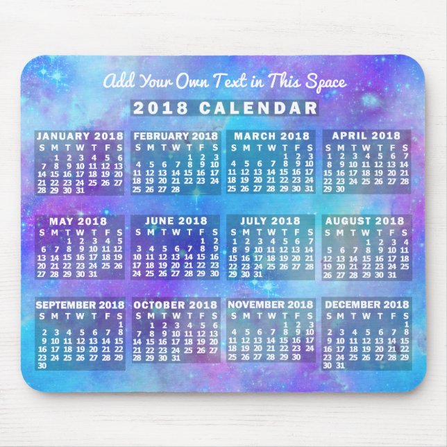 Kalender 2018 (Siehe Beschreibung der neuen Versio Mousepad (Vorne)