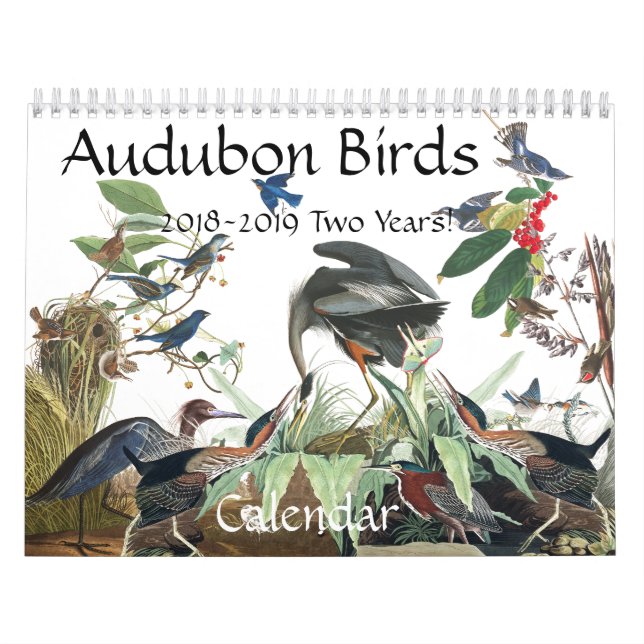 Kalender 2019 der Audubon Vogel-Tier-Tier-2018 (Titelbild)