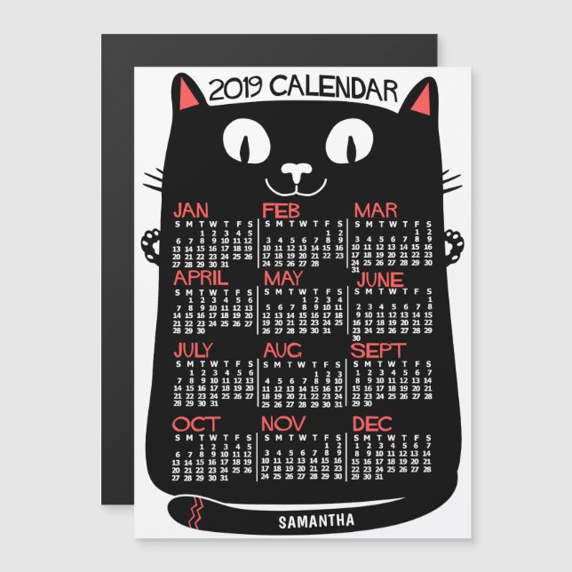 Kalender 2019 (Siehe Beschreibung der neuen Versio Magneteinladung (Vorne/Hinten)