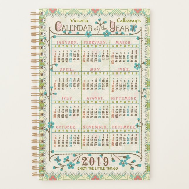 Kalender 2019 (Siehe Beschreibung der neuen Versio Planer (Vorderseite)