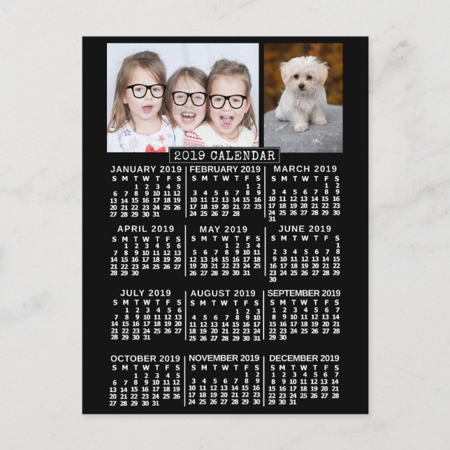 Kalender 2019 (Siehe Beschreibung der neuen Versio Postkarte (Vorderseite)
